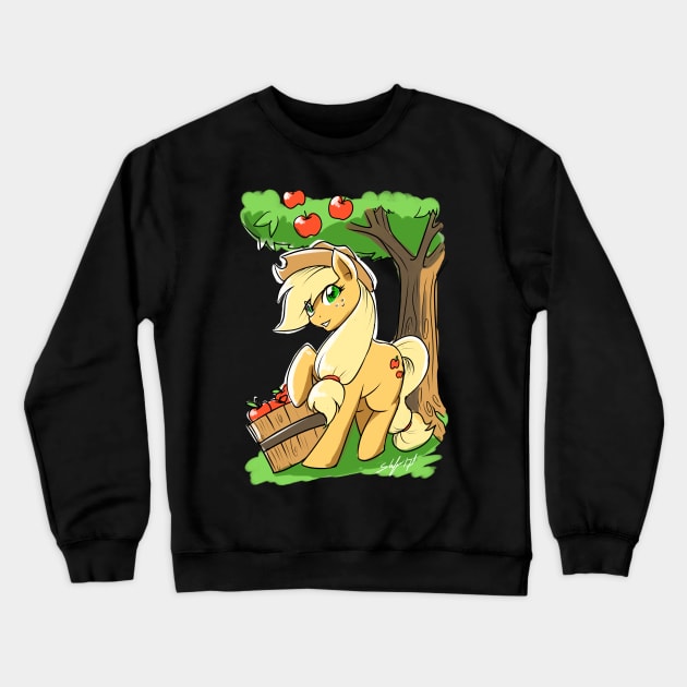 Applejack Crewneck Sweatshirt by slifertheskydragon